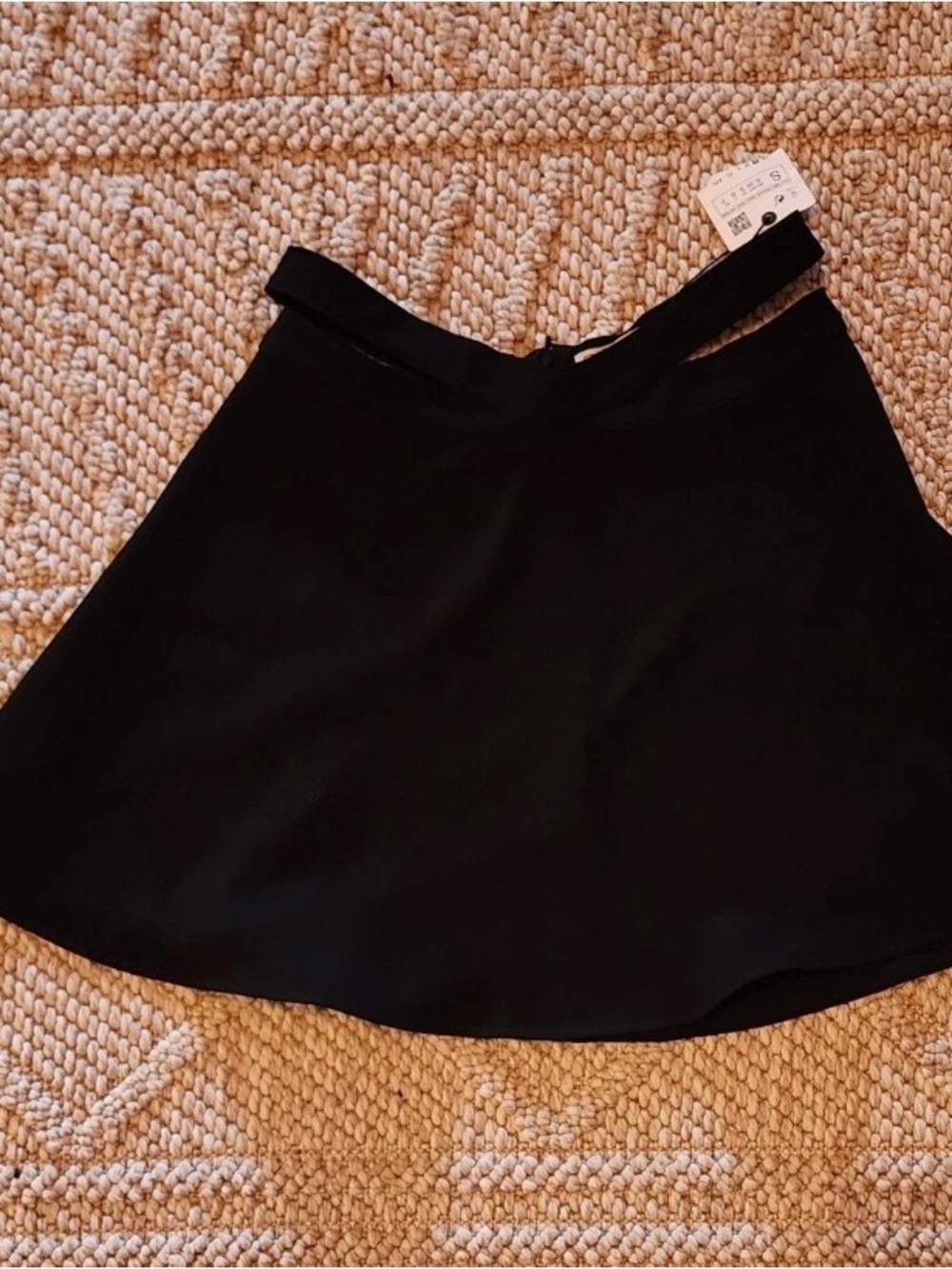 Zara Black Circle Skater Skirt